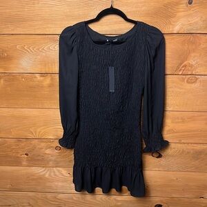 flocked mesh dress POSTER GIRL